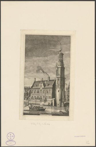 View of the Munttoren in Amsterdam