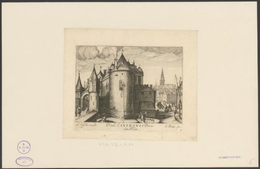 View of the Eerste Sint-Antoniespoort in Amsterdam
