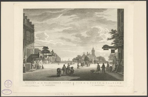 View of the Haarlemmerpoort in Amsterdam