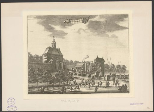View of the Utrechtsepoort in Amsterdam