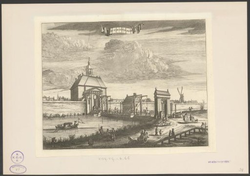 View of the Weesperpoort in Amsterdam