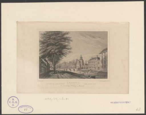 View of the Wittevrouwen Gate in Utrecht