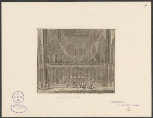 Interior of the New Church in Amsterdam, viewed towards the choir