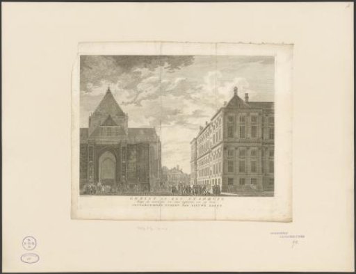 View of the Town Hall of Amsterdam and the New Church