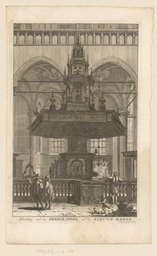 Pulpit in the New Church in Amsterdam