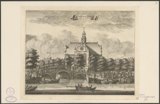 View of the Noorderkerk in Amsterdam