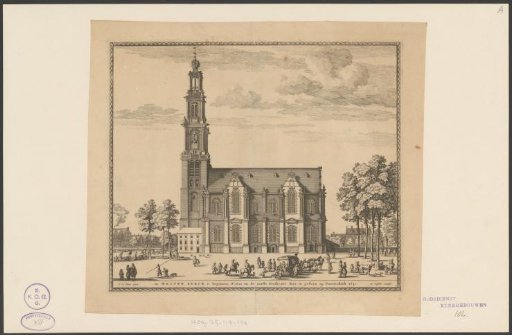 View of the Westerkerk in Amsterdam