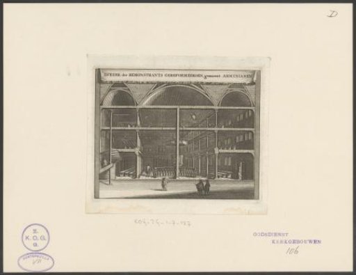 Interior of the Remonstrant (Arminian) Church in Amsterdam
