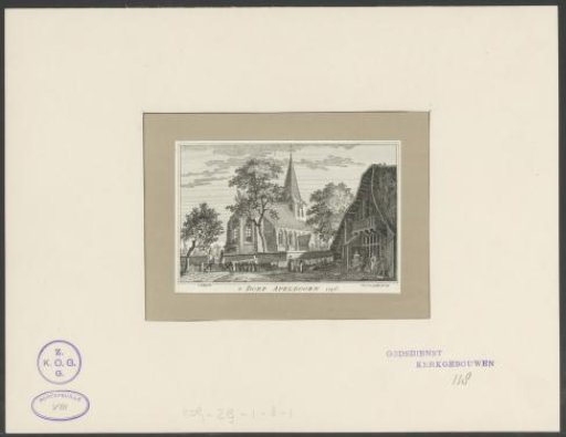Village view in Appeldorn in 1746