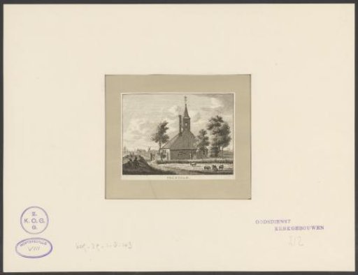 View of the Stolp Church in Volendam