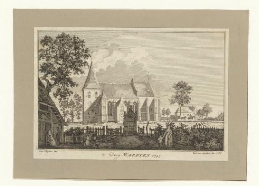 View of the village Warbyen