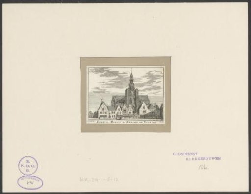 Church and Market in Bergen op Zoom. 1739