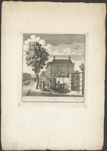 View of the Corvershof in Amsterdam, looking towards the Weesperstraat