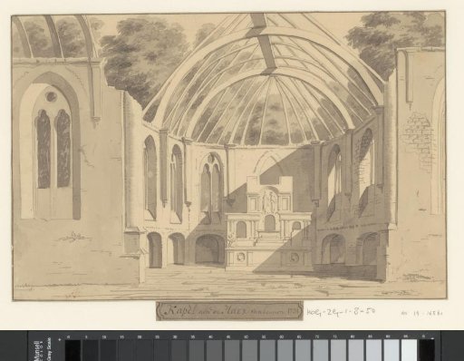 Chapel at De Haar from the inside, 1731