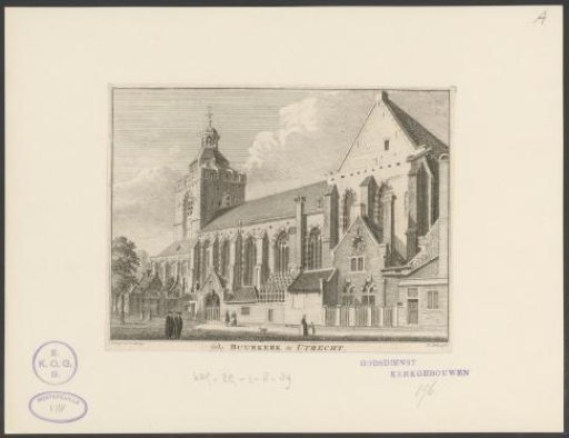View of the Buurkerk in Utrecht