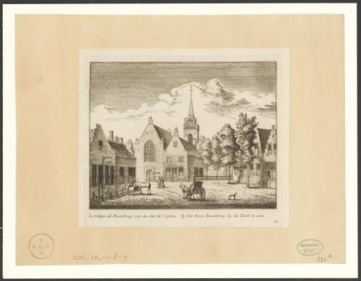 View of the church in the village of Baambrugge