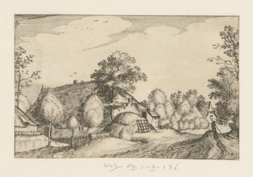Houses along a country road