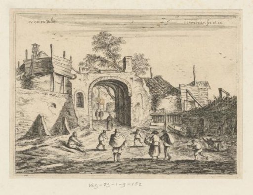View of a city gate