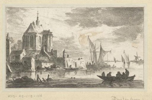 Church by a river