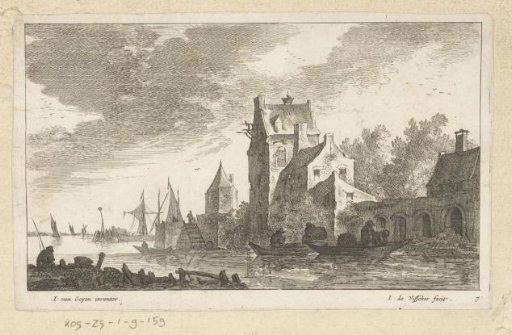 Buildings by a river
