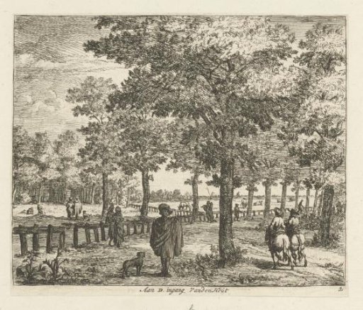 View of the entrance to Den Hout in Haarlem