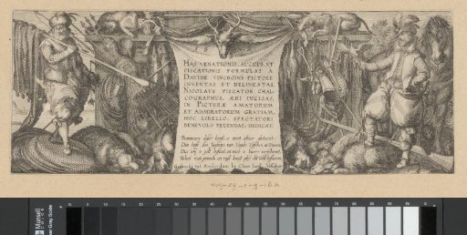 Title Print for a Series on Hunting Birds, Fish, and Mammals