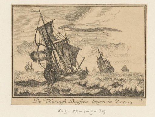 Herring Buss at Sea