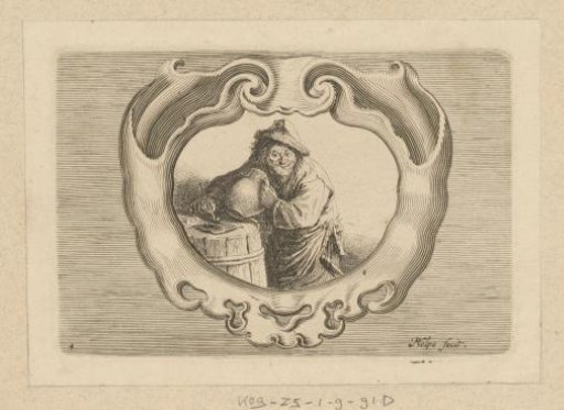 Farmer with a jug and pipe