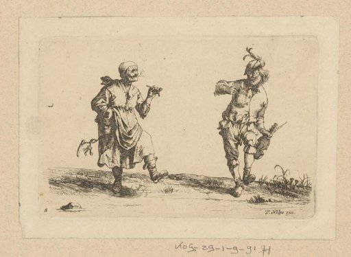 Dancing farmer and farmer's wife