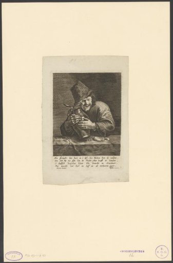 Man with a drinking jug