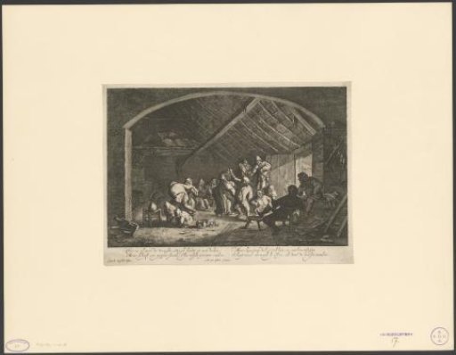 Folk dance in a barn