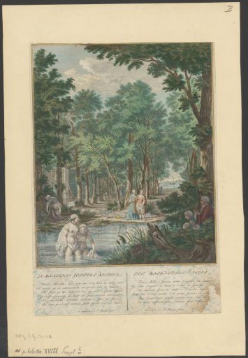 The Bathing Ladies Spied Upon / Les Baigneuses Espiées