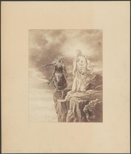 Drawing of the Temptation of Christ