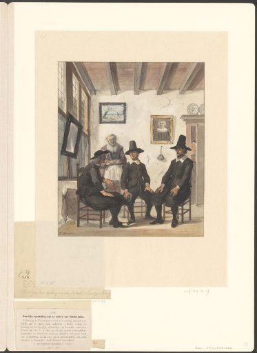 Tjerk Heindrikze and Stoffel Thyssen ask Jan Jasperse and his wife Diwertje for the hand of their daughter