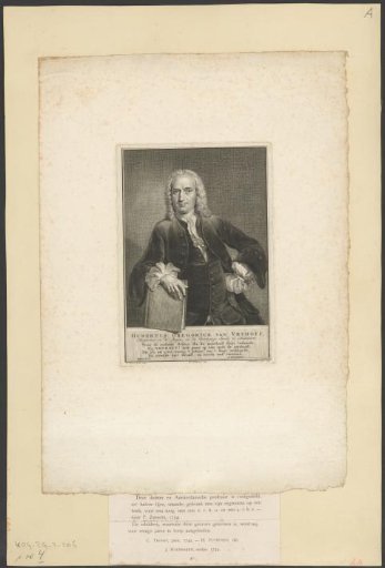 Portrait of Hubertus Gregorius van Vrijhoff