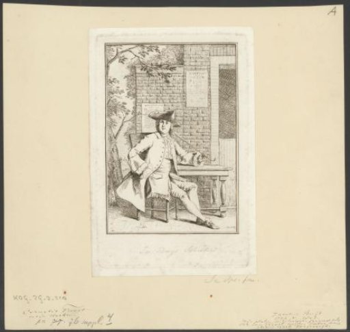 Seated Smoking Man, Possibly a Self-Portrait