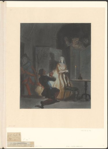 Godefroy and his servant chase Captain Ulrich out of his house