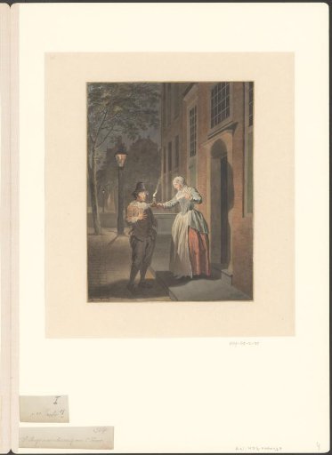 Reinier Adriaansz declares his love to Saartje Jans