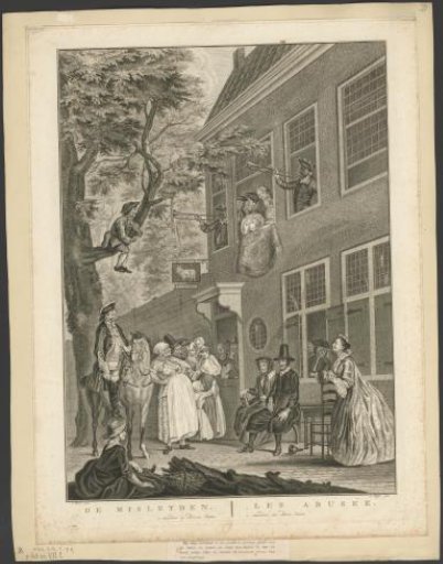 The Misled: The Ambassador of the Labberlotten shows himself at the window of the inn 't Bokki in the Haarlemmerhout