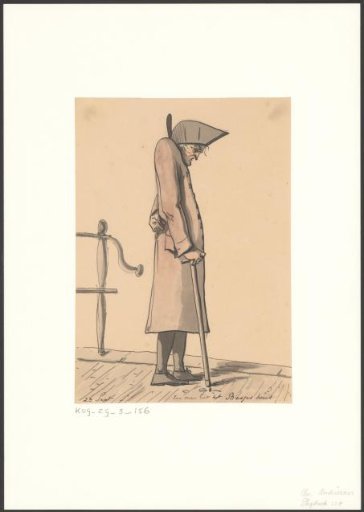 Man with a Stick and Triangular Staff from the Diaconie Oude Mannen en Vrouwenhuis