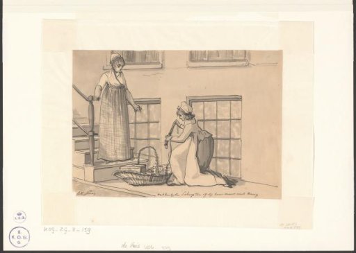 Maid Watching as a Band Is Measured