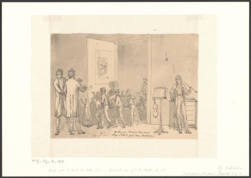 Preparations for a house concert at the merchant Pieter de Haan