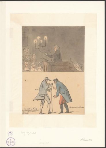 Lecture by Bernardus de Bosch on Jacob de Wit