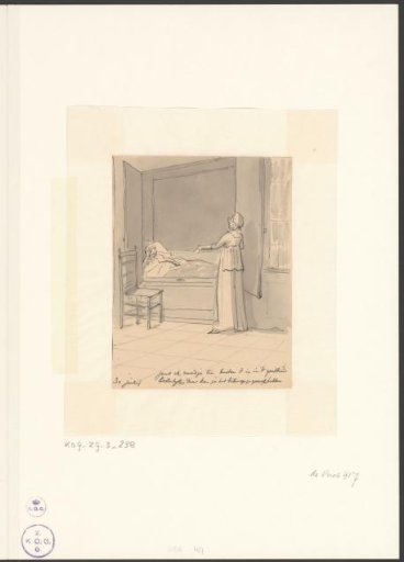 Johanna Geertruy van Dietren on her sickbed