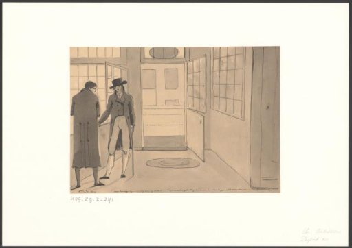 Conversation between Christiaan Andriessen and an unknown man at the pharmacy