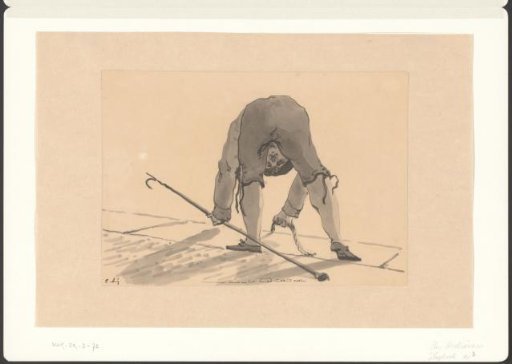 Man on the quay pulling a rope