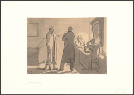 Interior with a weary company