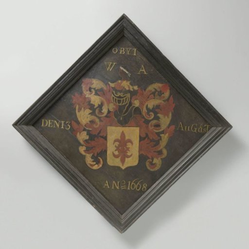Memorial tablet of Arnoldus van Wachtendonck (died 1668), deputy director of Bengal (1665-68)