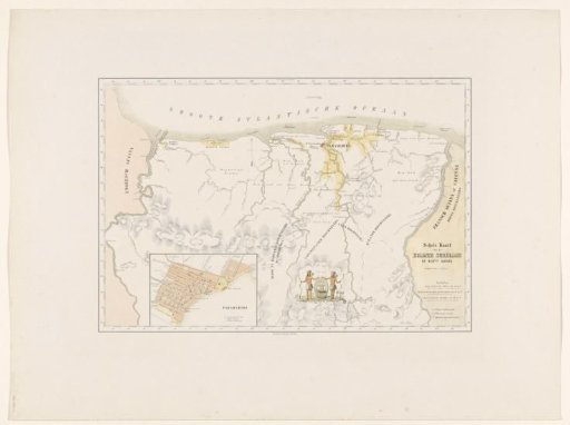 Sketch Map of the Colony of Suriname or Dutch Guiana