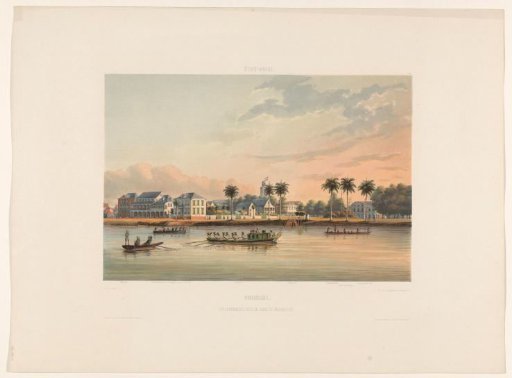 Waterfront with the Governor's House at Paramaribo